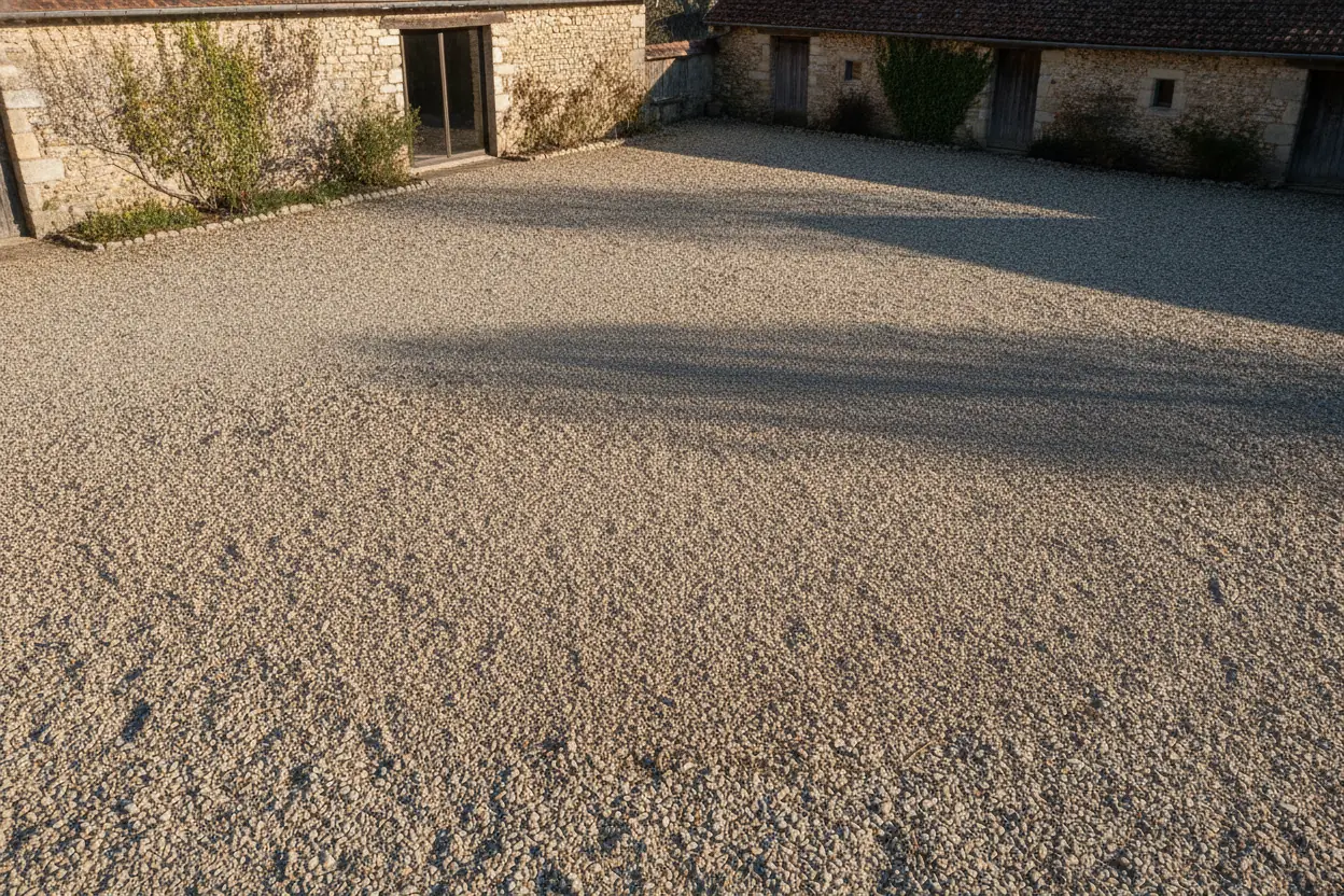 Terrain nivelé et propre après rognage et évacuation des copeaux à Mâcon